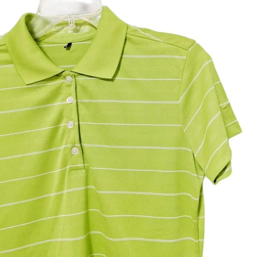 Nike Golf Dri-Fit Polo Top Short Sleeve Green S‎